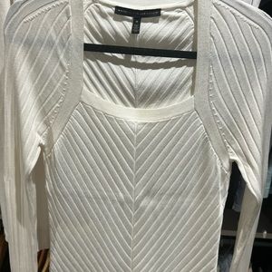 Black and White store. Fitted white shirt. Flattering size M great condition